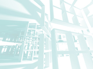 Abstract Modern White Architecture Background