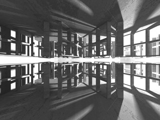 Abstract geometric concrete architecture background