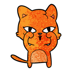 cartoon cat rubbing eyes