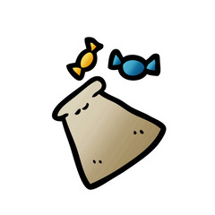 cartoon bag of candy