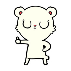 Fototapeta premium happy polar bear cartoon
