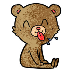 rude cartoon bear