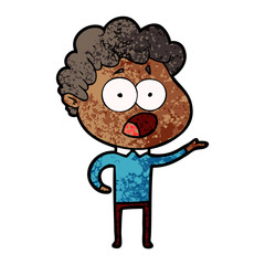 cartoon man gasping in surprise