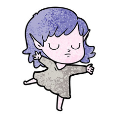 cartoon elf girl