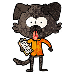 cartoon dog with tongue sticking out
