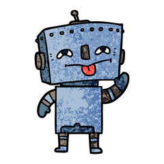 cartoon robot