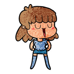 Fototapeta premium cartoon woman