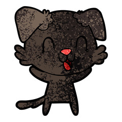 laughing cartoon dog