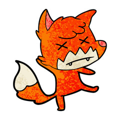 cartoon dead fox