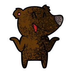 laughing bear cartoon