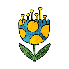 cartoon patterned flower