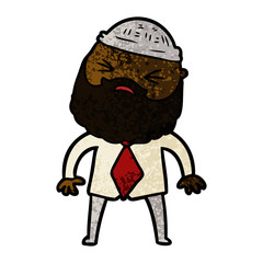 cartoon man with beard