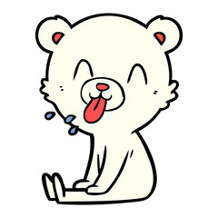 happy polar bear cartoon