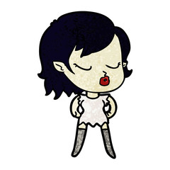 cute cartoon vampire girl