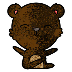 happy cartoon bear