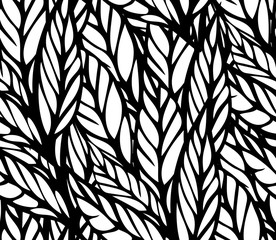 Seamless  pattern with  leaves 