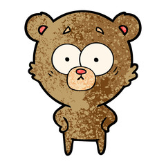 surprised bear cartoon
