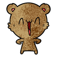happy bear cartoon