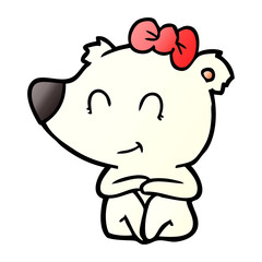 Obraz premium polar bear cartoon