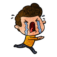 cartoon crying man