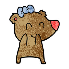 female bear cartoon