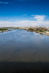Belgrade, Serbia October 16, 2014: Panorama of Belgrade across the Sava River