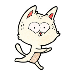 cartoon cat running