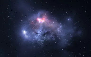 Weltraumhintergrund mit Nebel und Sternen © Peter Jurik