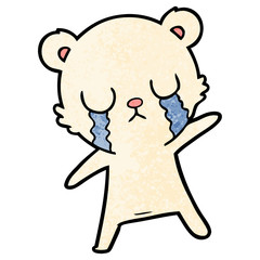 crying polar bear cartoon