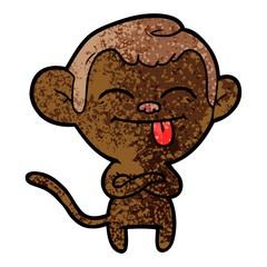 funny cartoon monkey