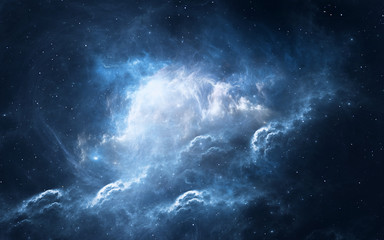 Space background with nebula and stars