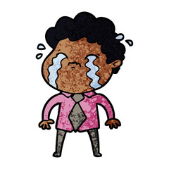 cartoon man crying