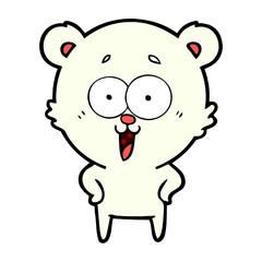 happy polar bear cartoon