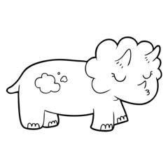 cartoon triceratops