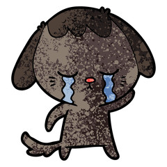 cartoon crying dog