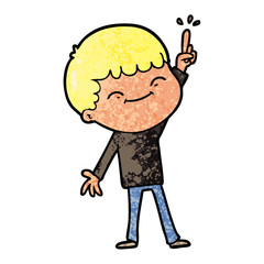 cartoon happy boy