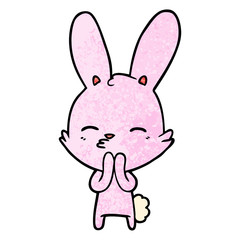 curious bunny cartoon