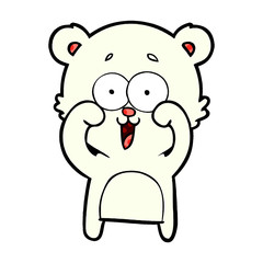 happy polar bear cartoon
