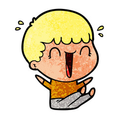 laughing cartoon man