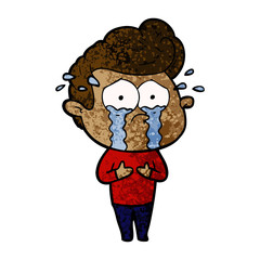 cartoon crying man