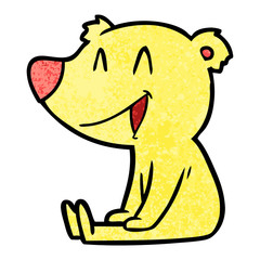 sitting bear cartoon