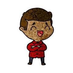 cartoon laughing man