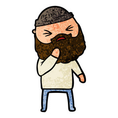 cartoon man with beard