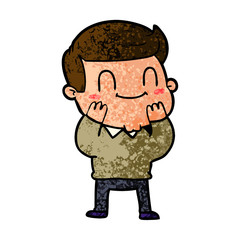 Obraz premium cartoon friendly man