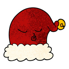 cartoon christmas santa hat