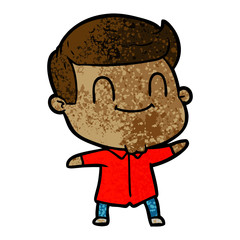 Obraz premium cartoon friendly man