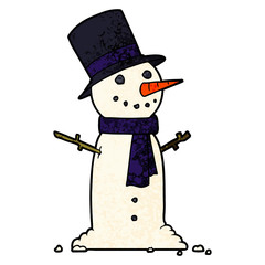 cartoon snowman
