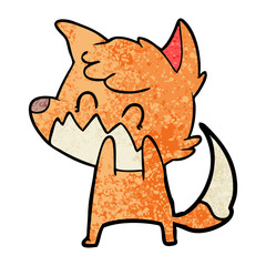 cartoon friendly fox