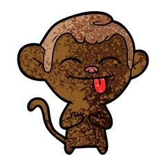 funny cartoon monkey