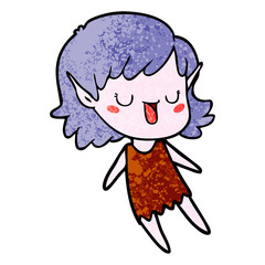 cartoon elf girl